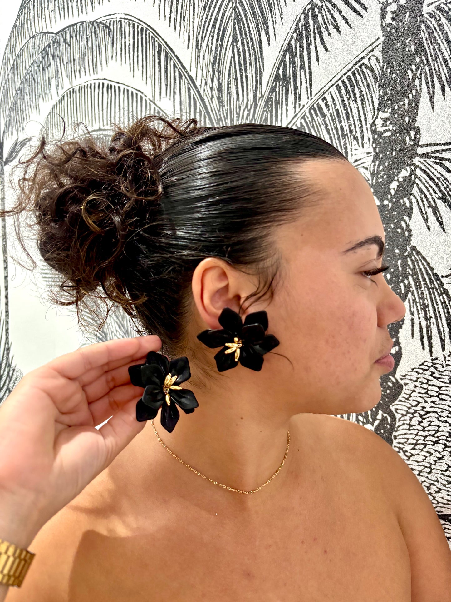 Boucles d’Oreilles Fleur XXL