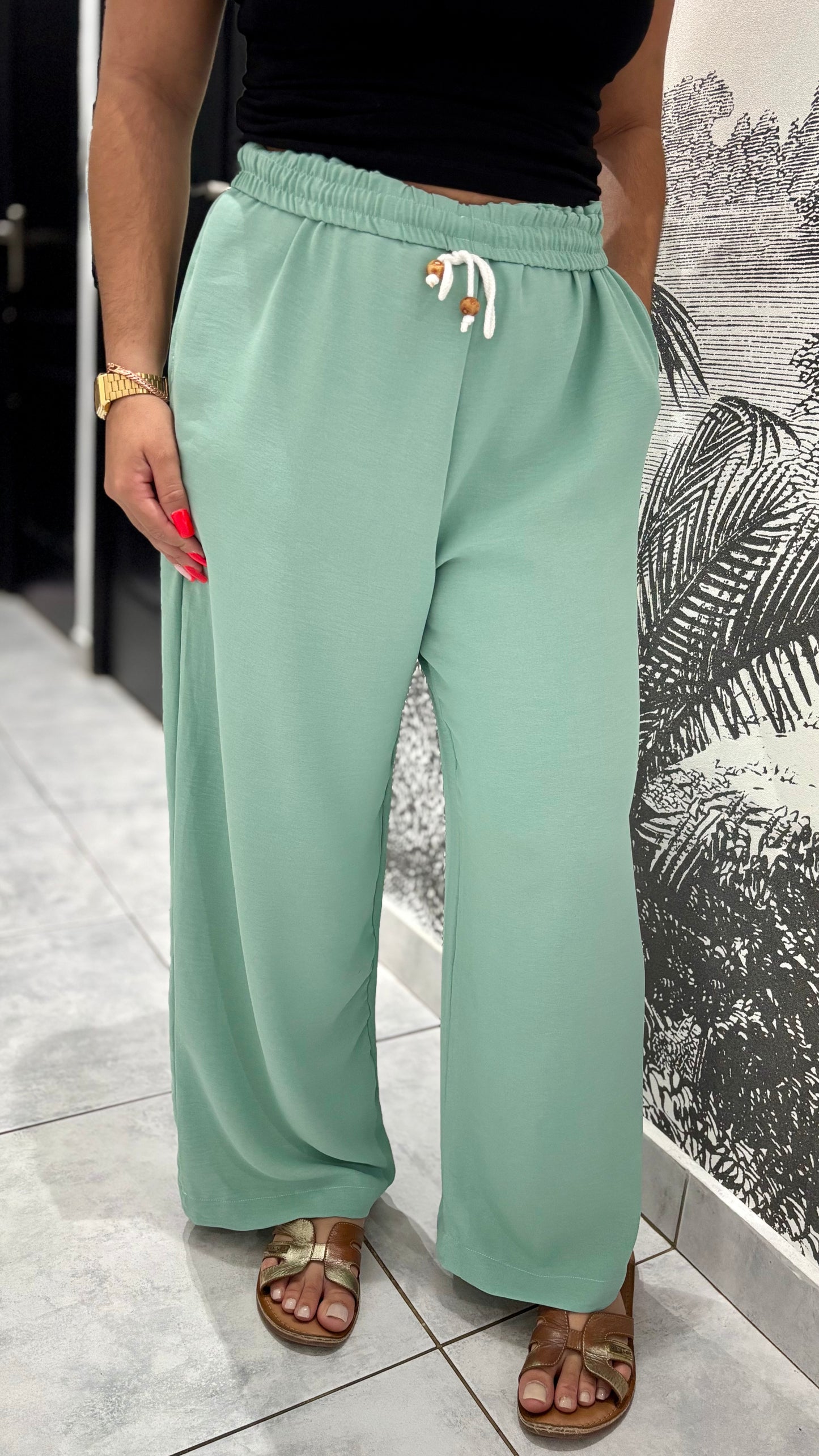 Pantalon fluide M divers motifs