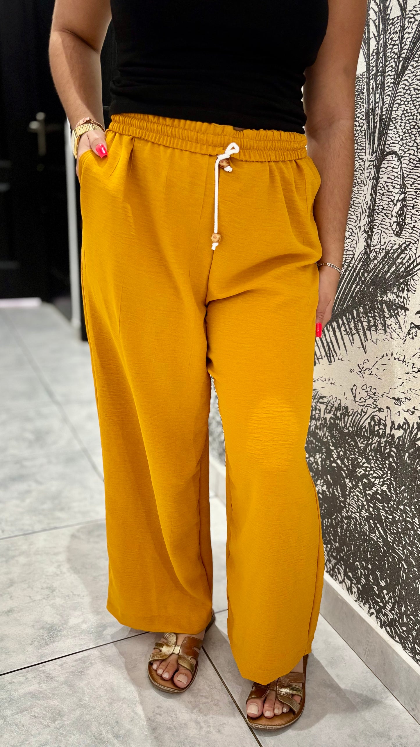 Pantalon fluide M divers motifs