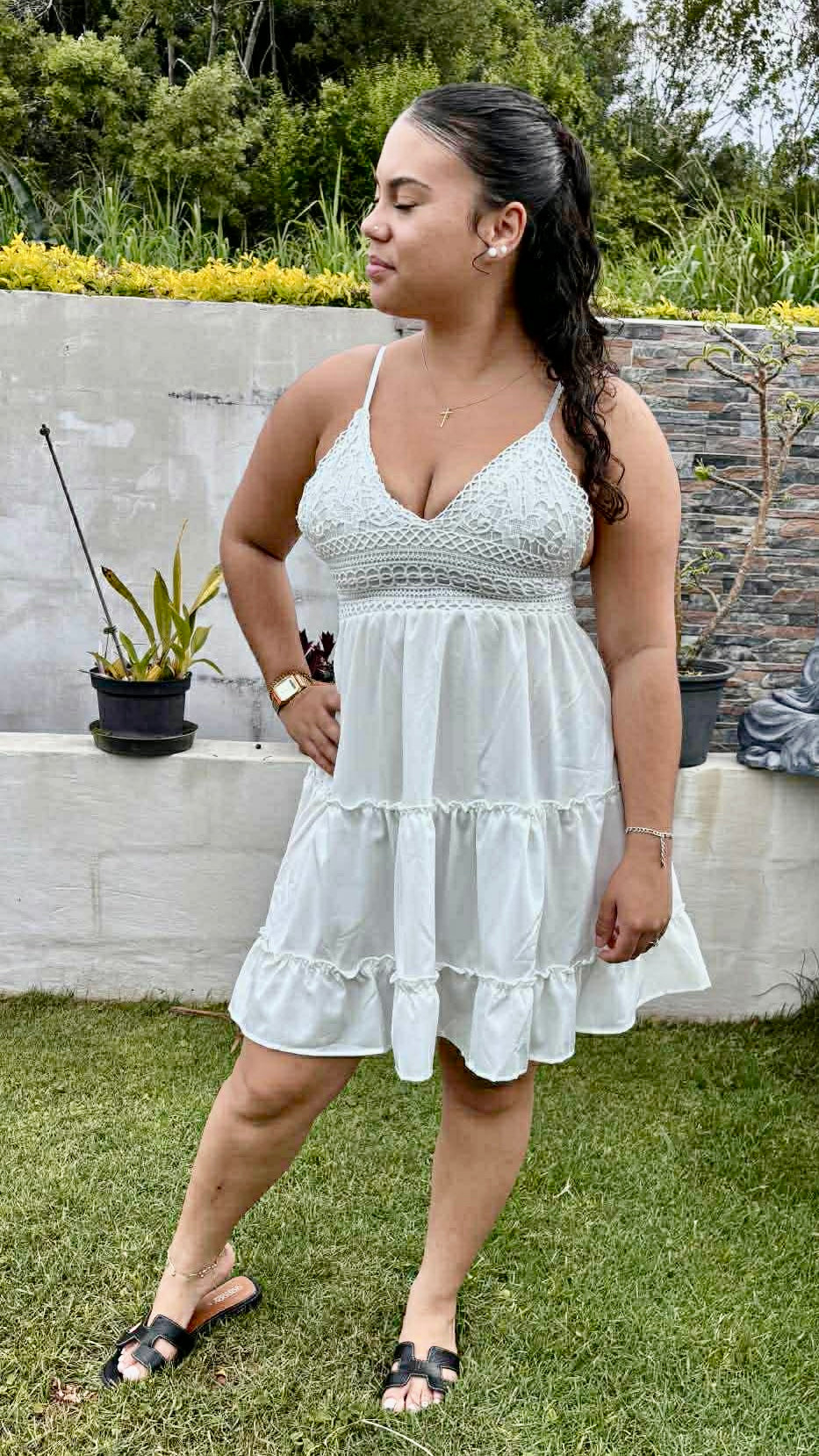 🤍 Robe dos nu dentelle Pure Romance