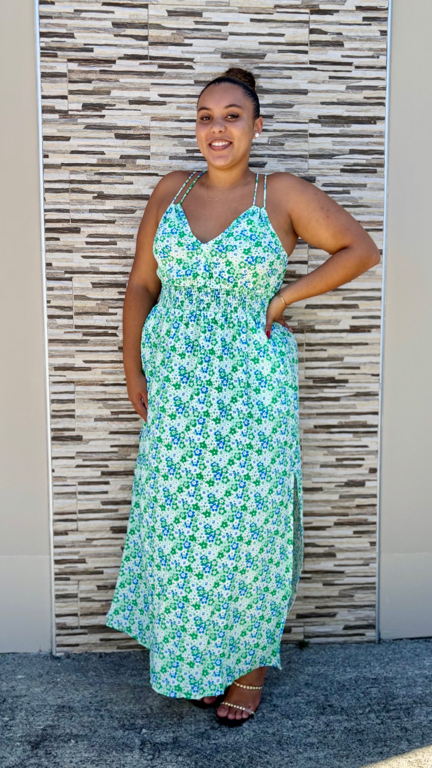 Robe longue à poche