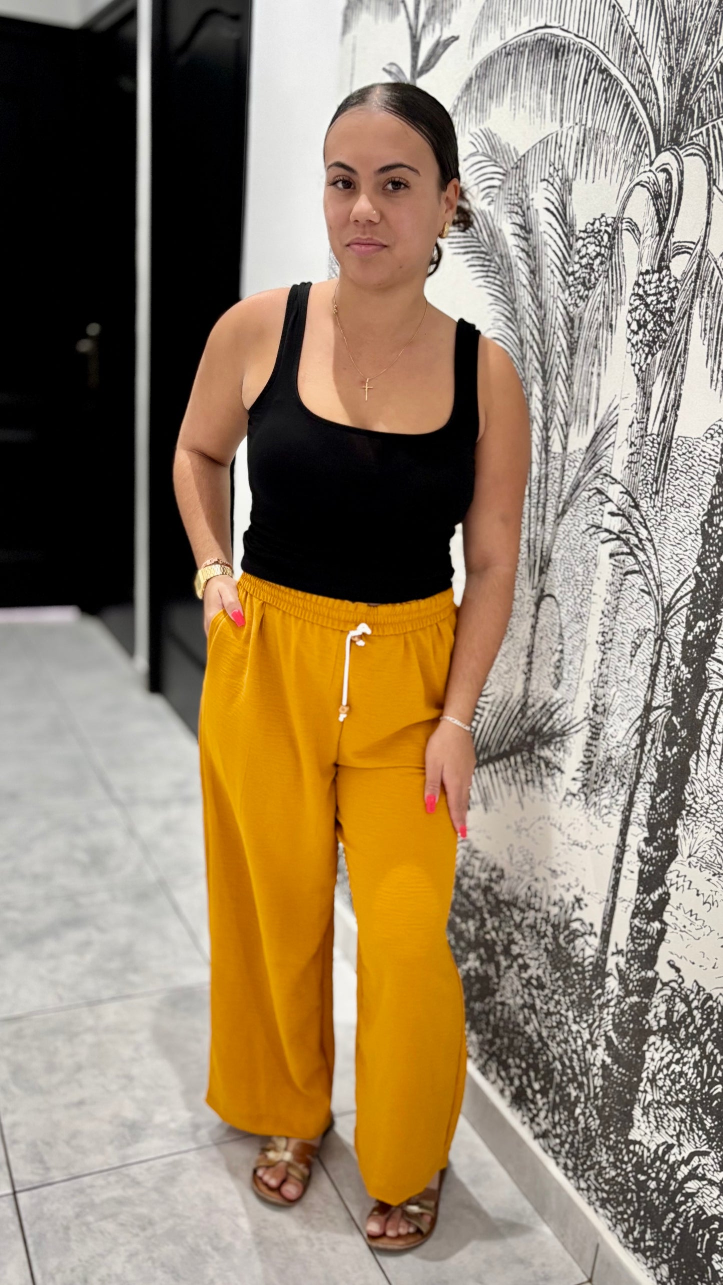 Pantalon fluide M divers motifs