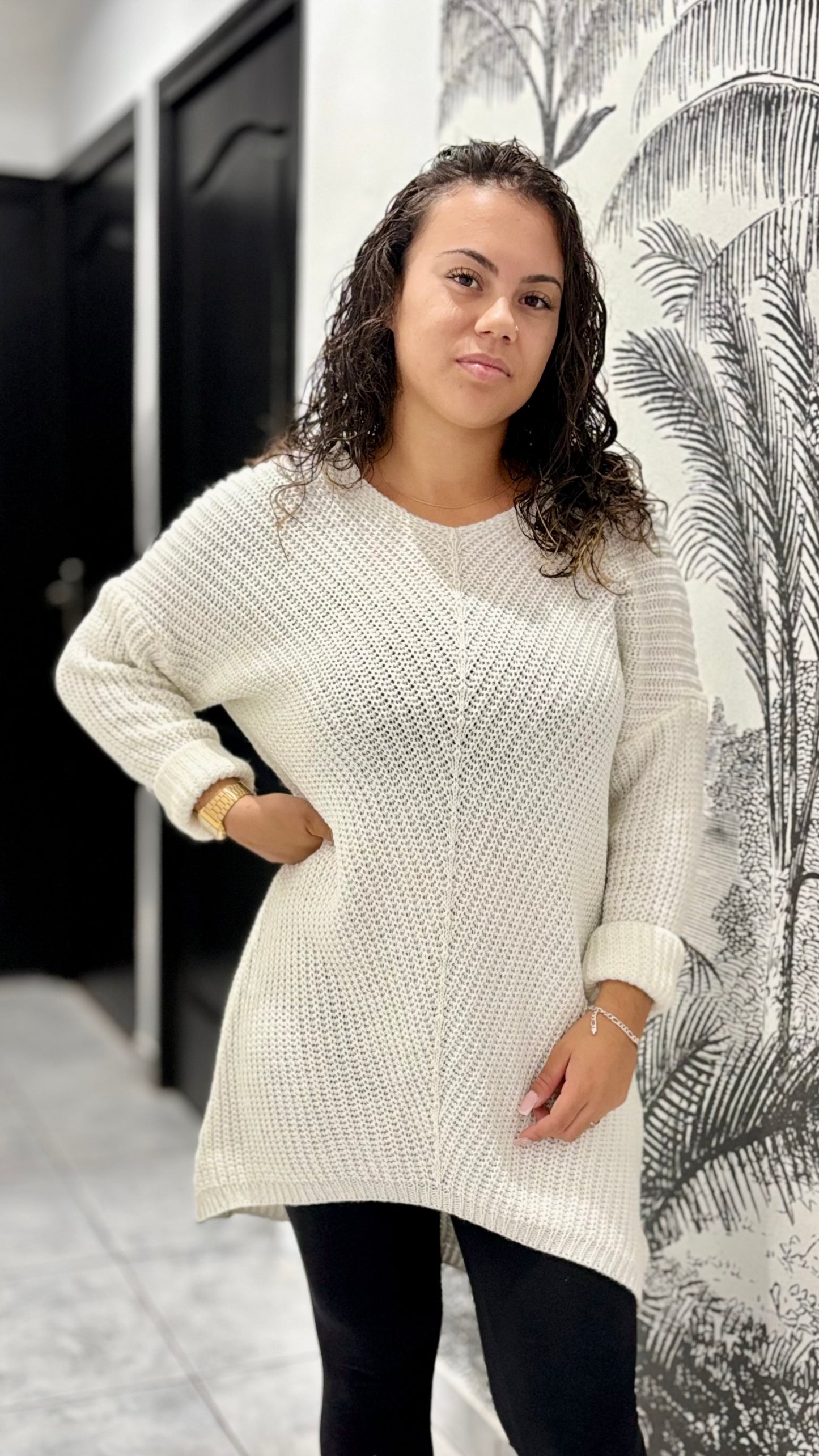 Tunique pull en maille