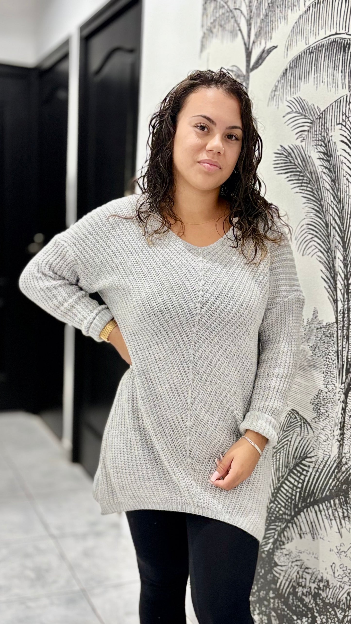Tunique pull en maille
