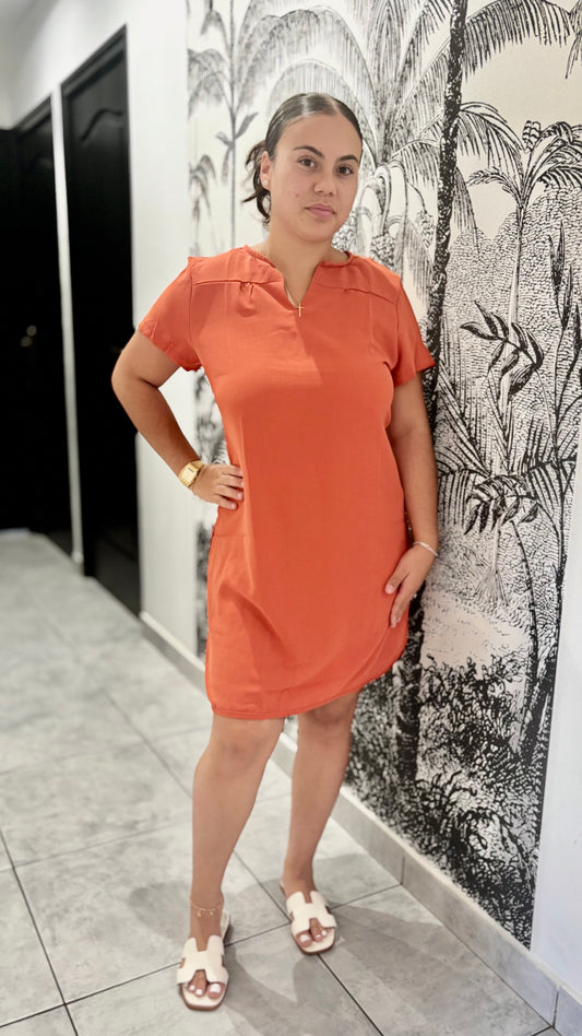 Robe fluide unie