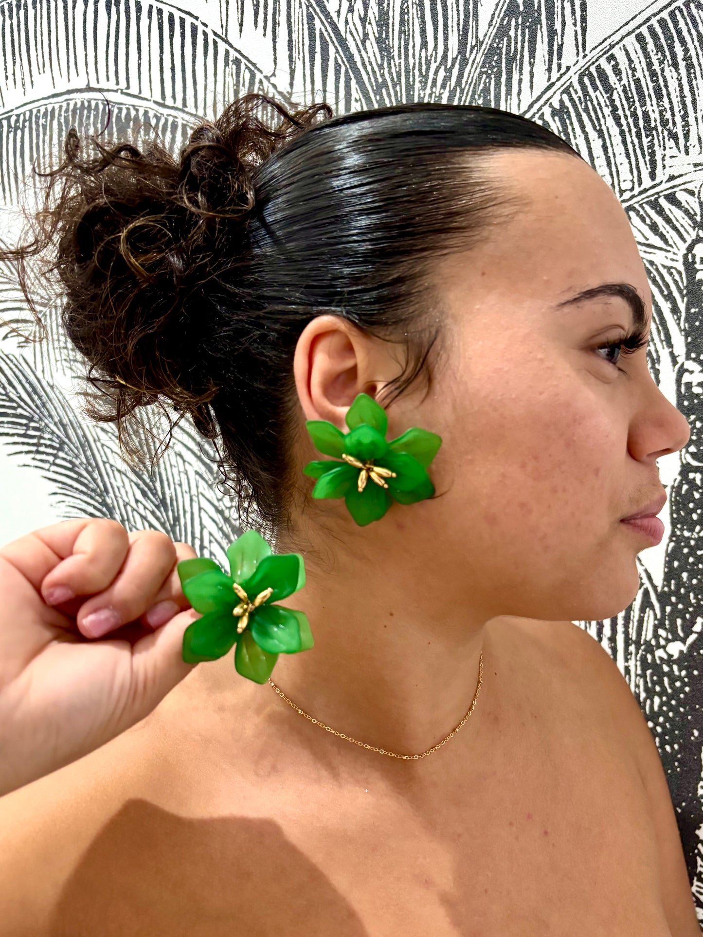 Boucles d’Oreilles Fleur XXL