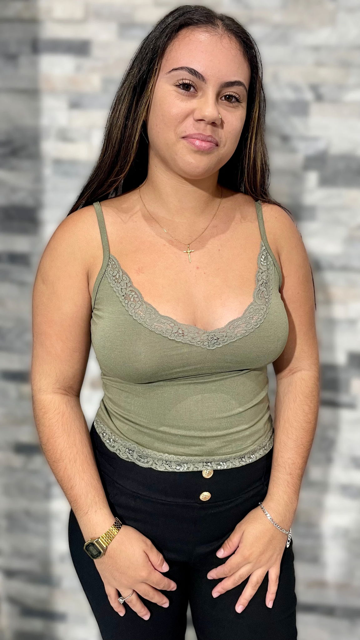 Top à dentelle