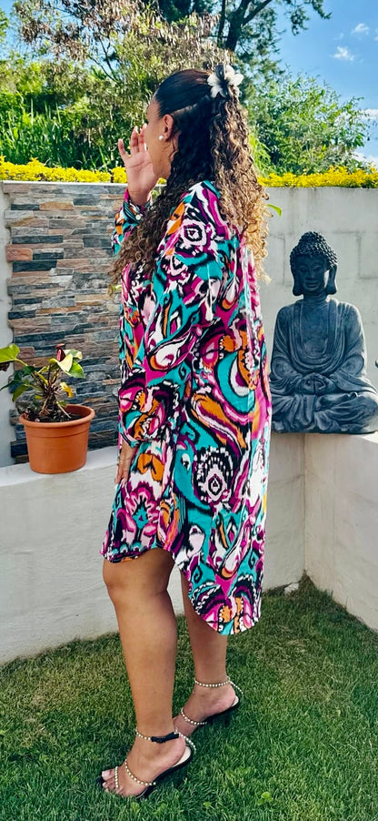 Robe chemise fluide