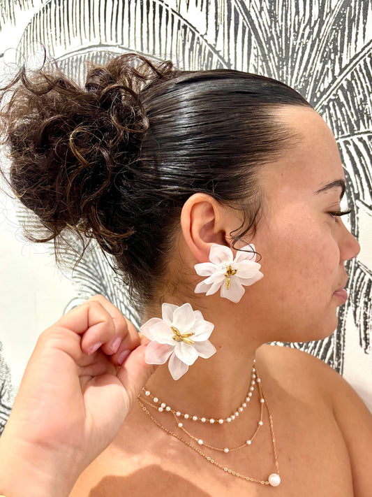 Boucles d’Oreilles Fleur XXL