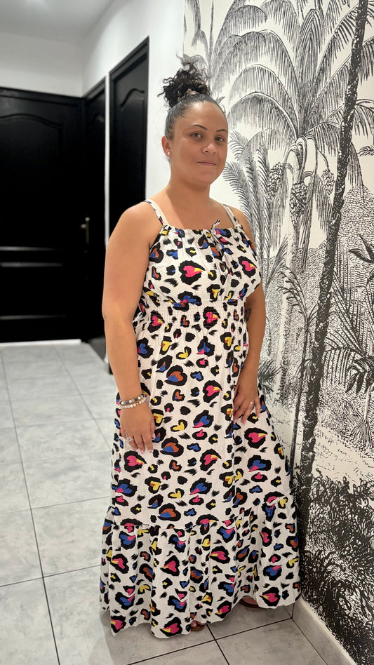 Robe longue taille élastique