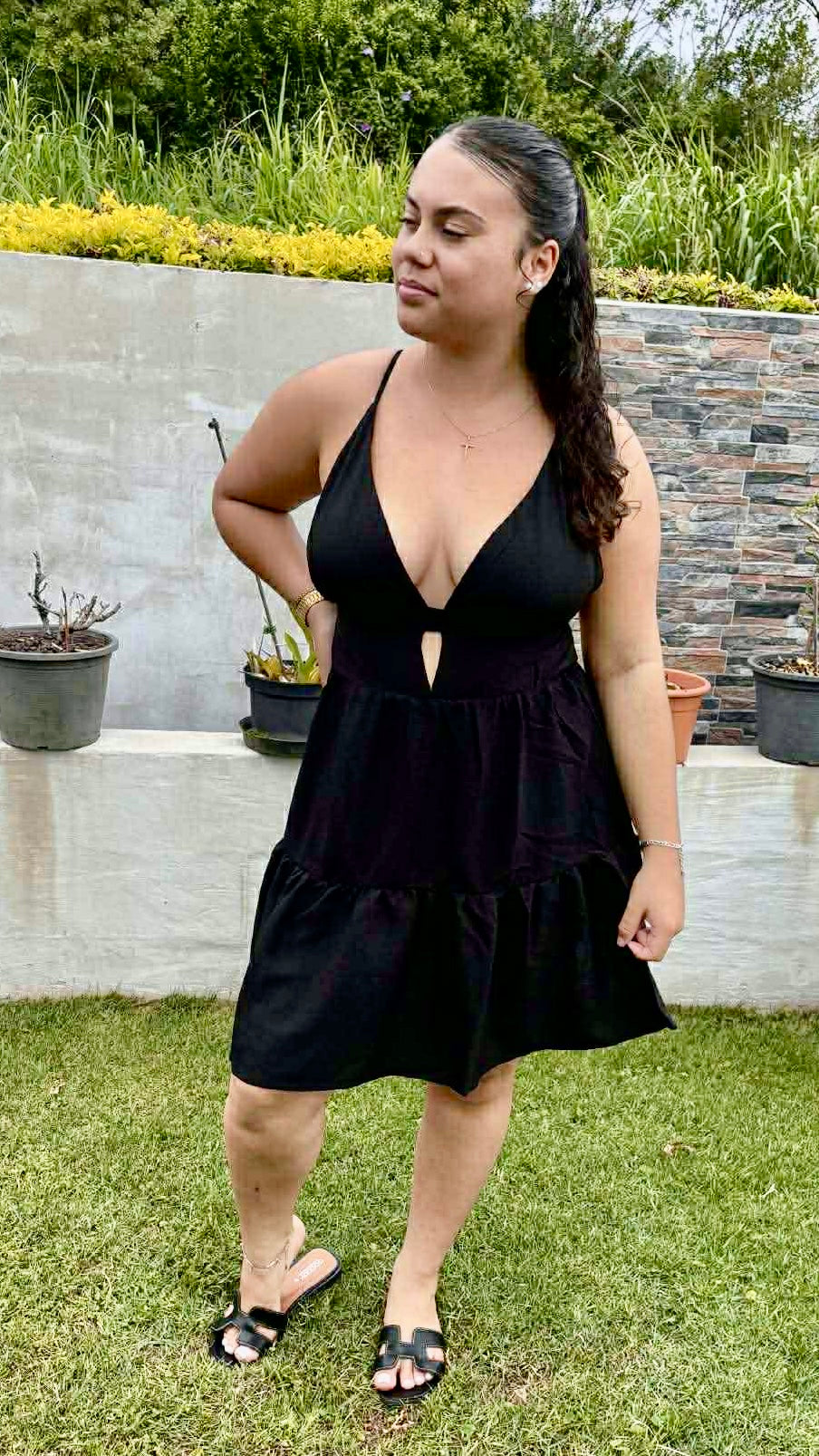 🖤 Robe dos nu noire Midnight Elegance