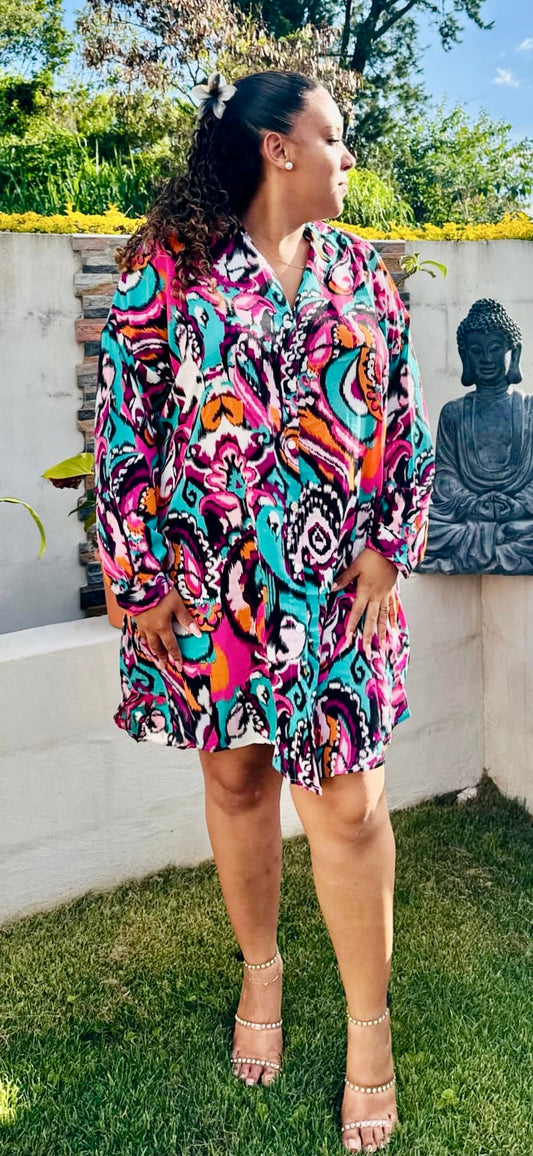 Robe chemise fluide