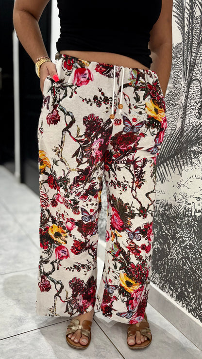 Pantalon fluide M divers motifs