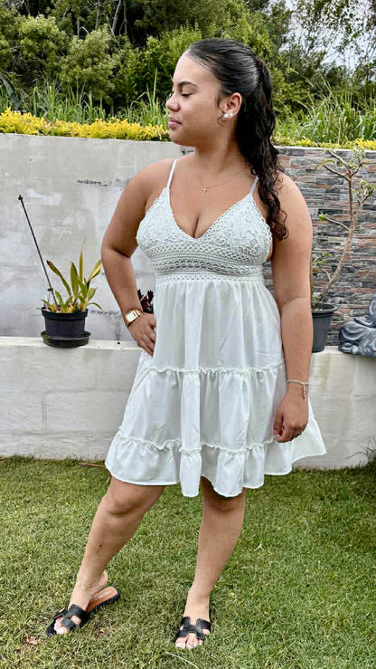 🤍 Robe dos nu dentelle Pure Romance