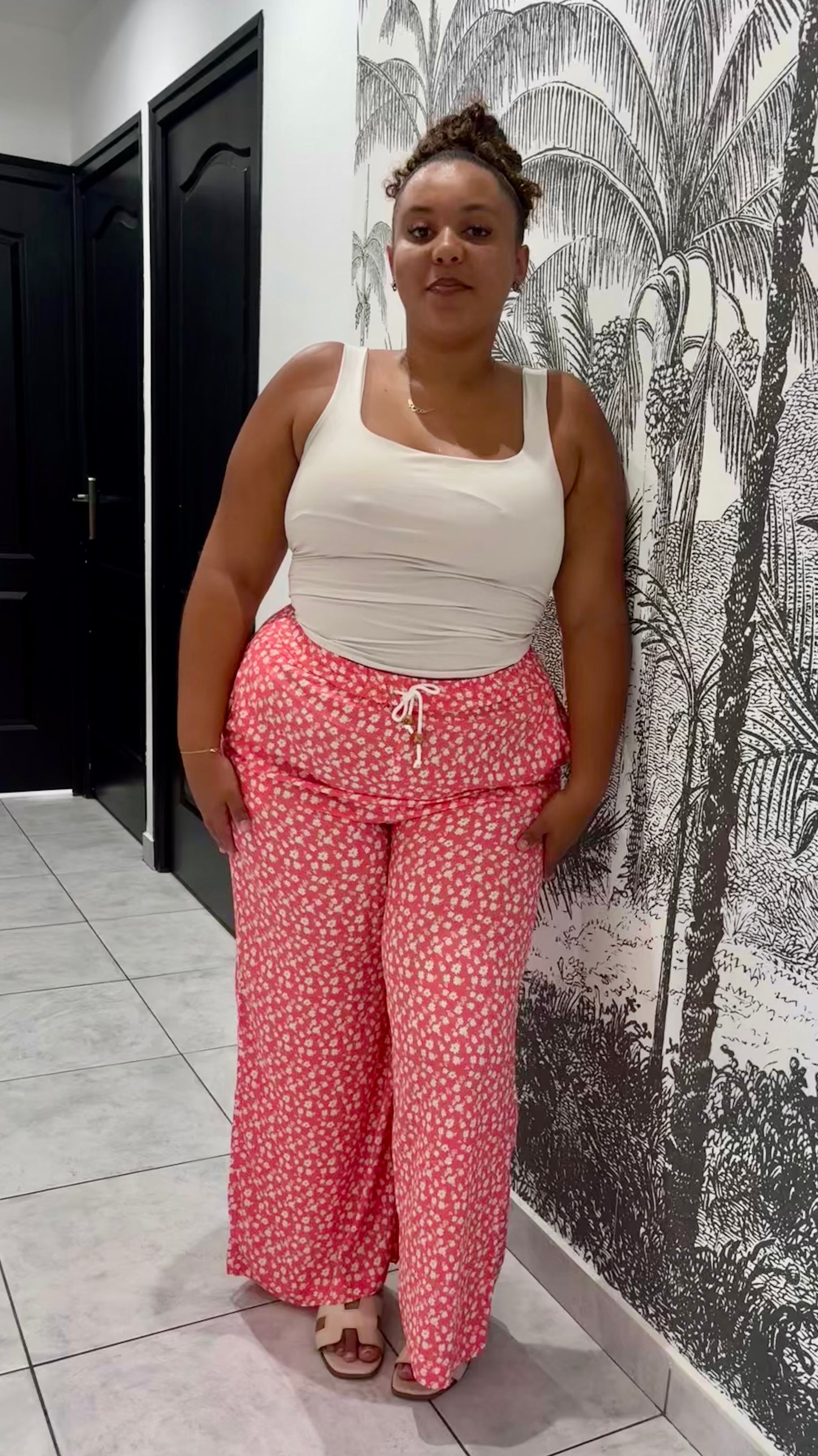 Pantalon fluide XL divers motifs