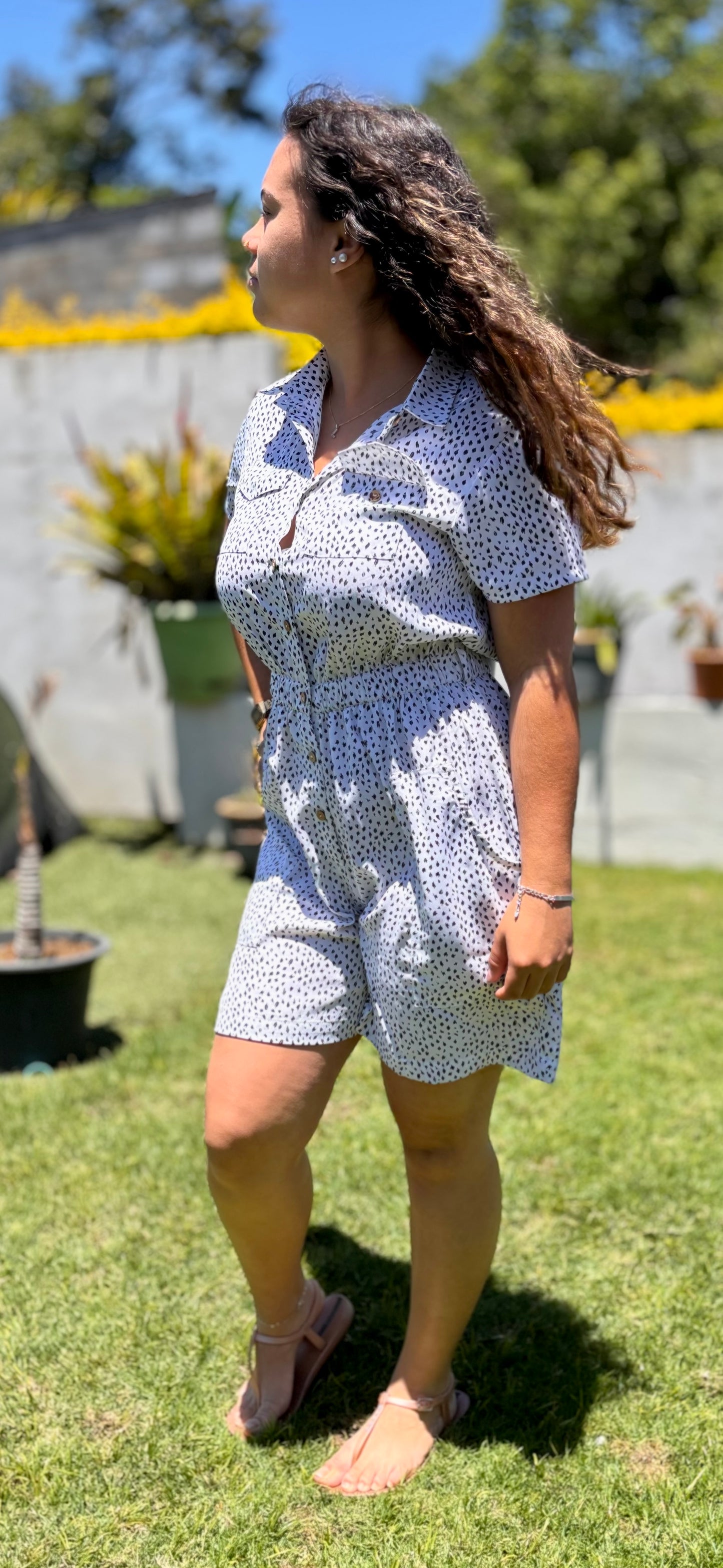 Combi short tachetée