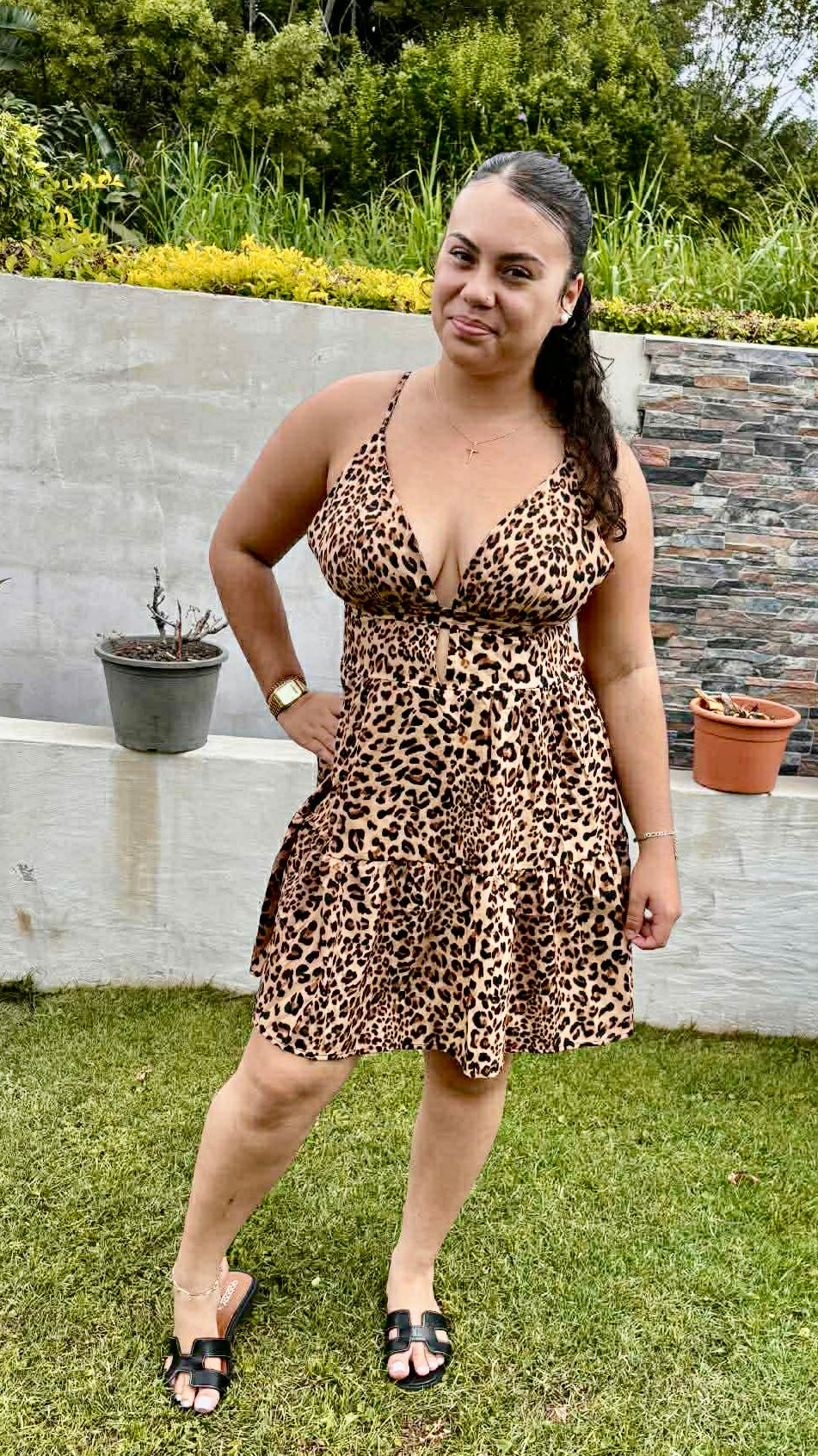 🐆 Robe dos nu léopard Wild Spirit