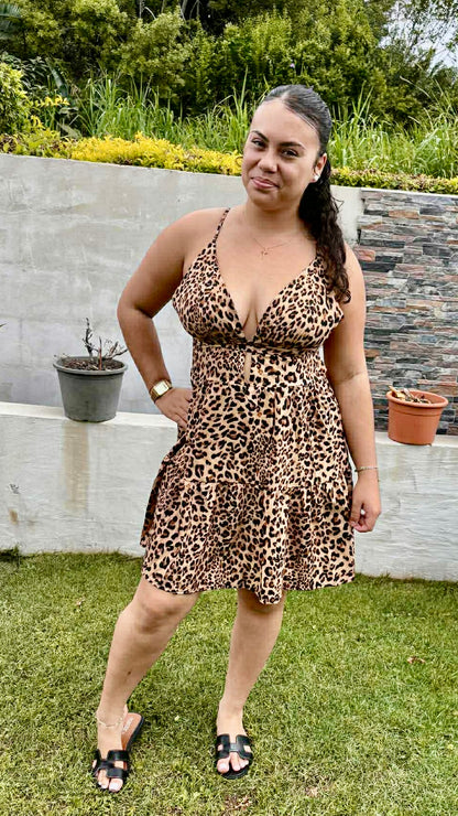 🐆 Robe dos nu léopard Wild Spirit