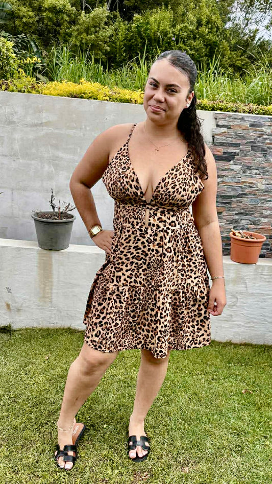 🐆 Robe dos nu léopard Wild Spirit