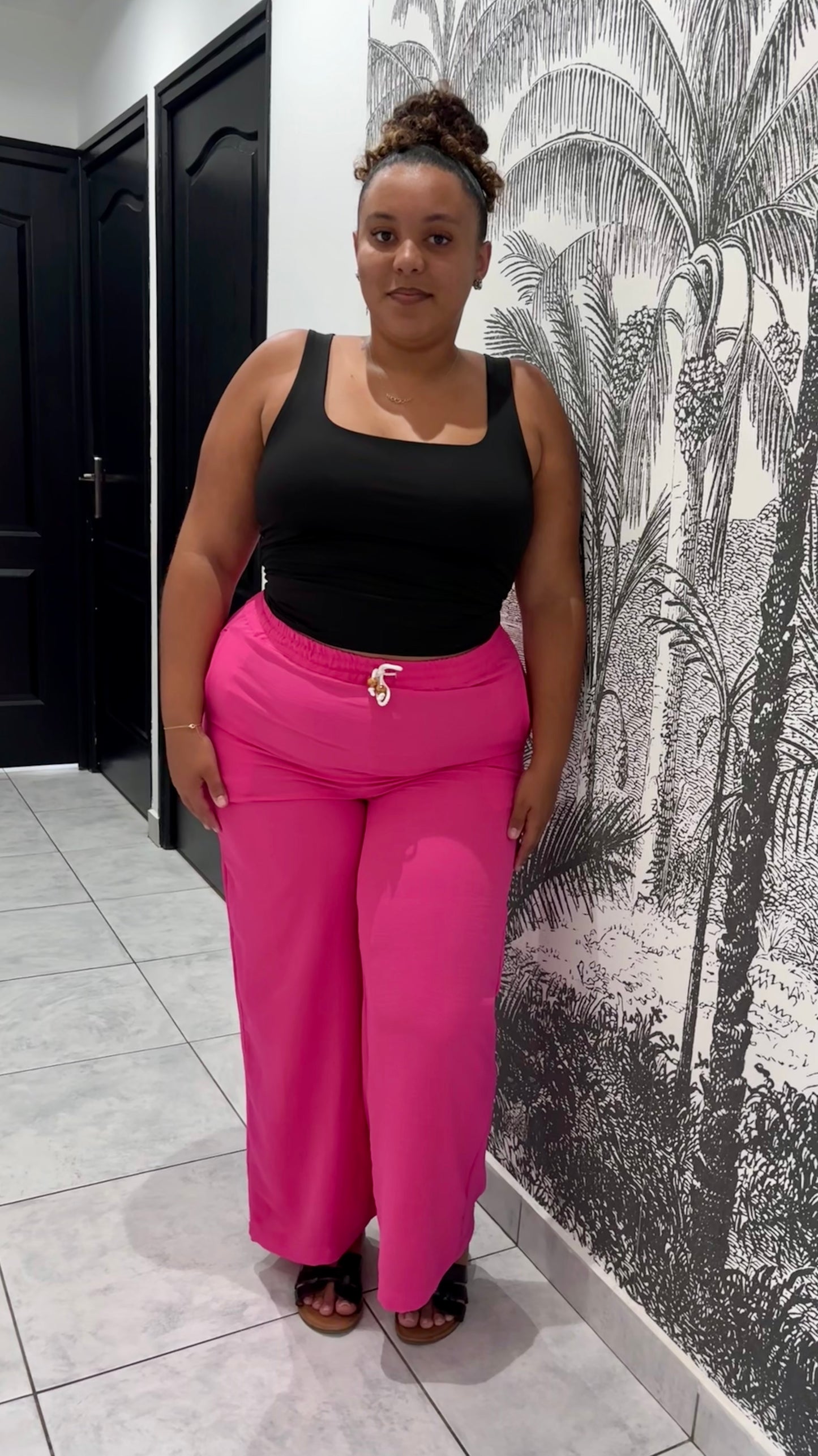 Pantalon fluide XL divers motifs