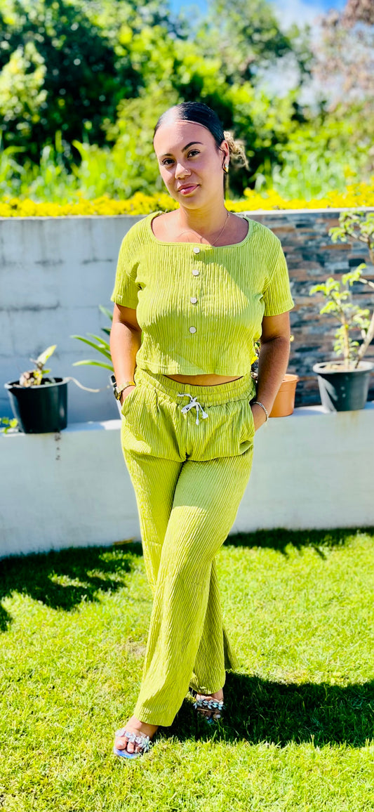 Ensemble pantalon vert