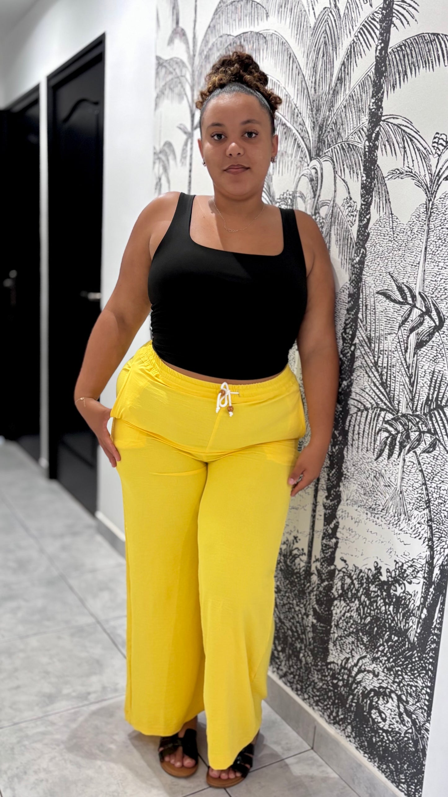 Pantalon fluide XL divers motifs