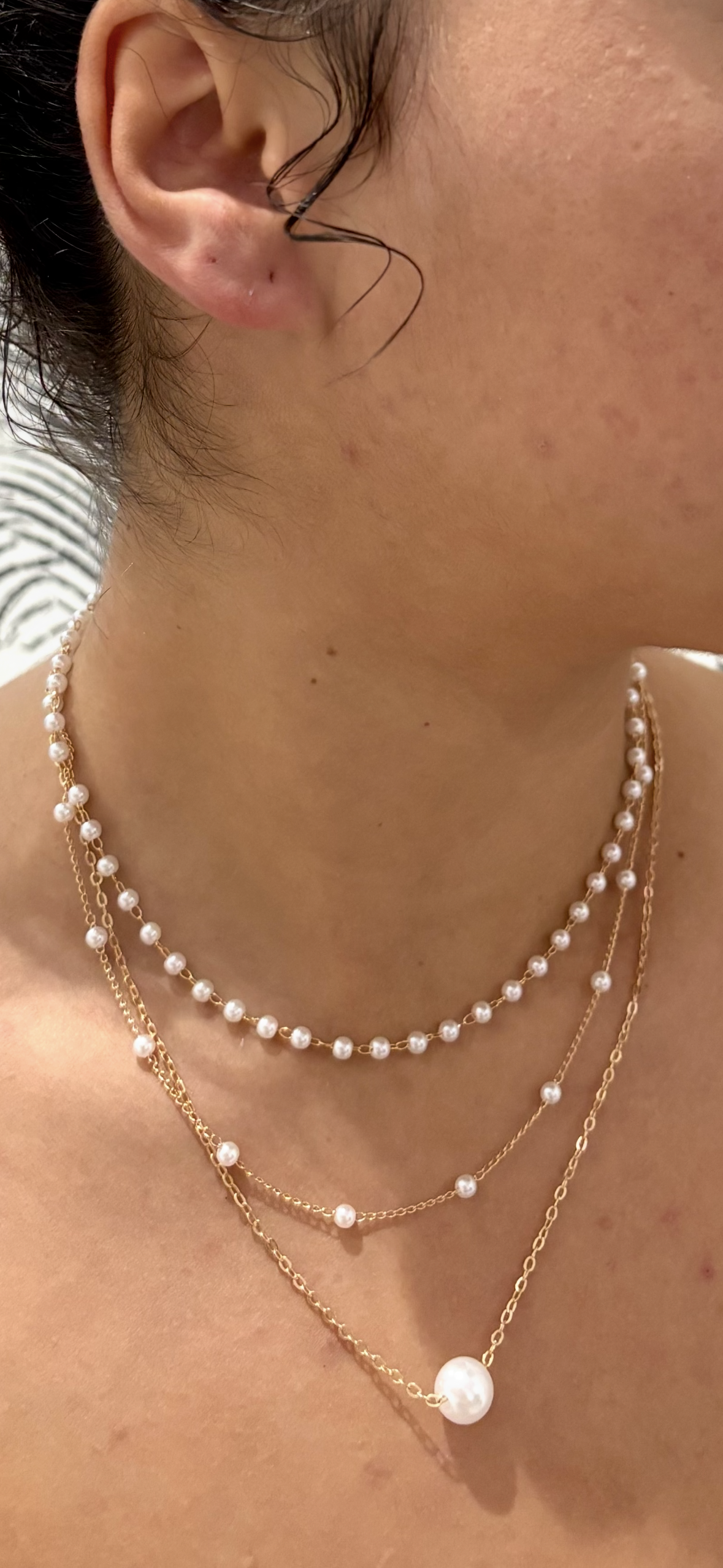 Collier Multi-Rangs Perles