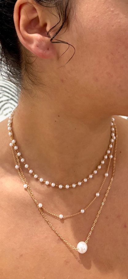 Collier Multi-Rangs Perles