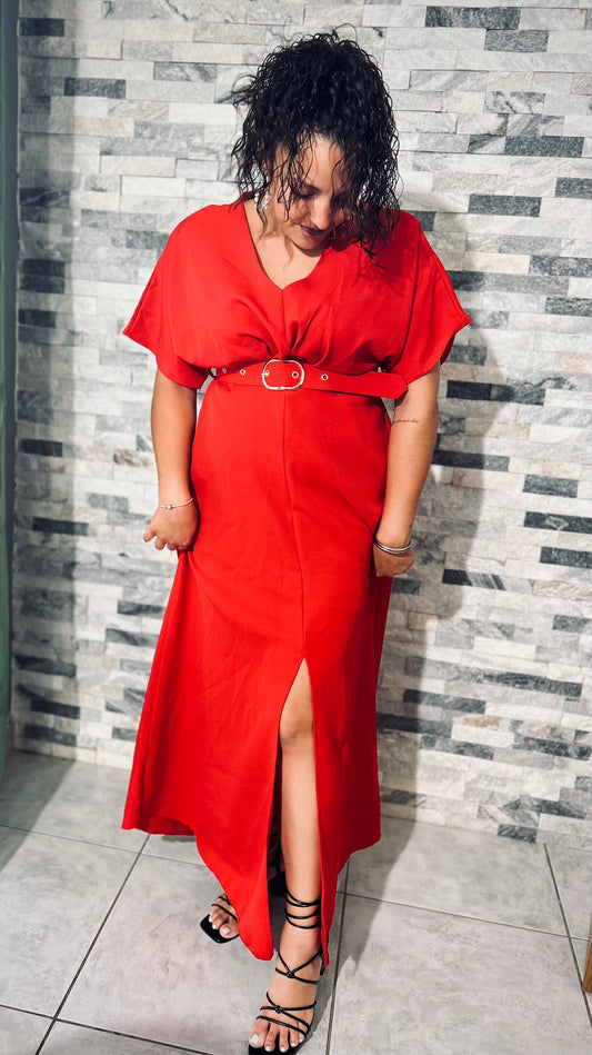 Robe longue + ceinture