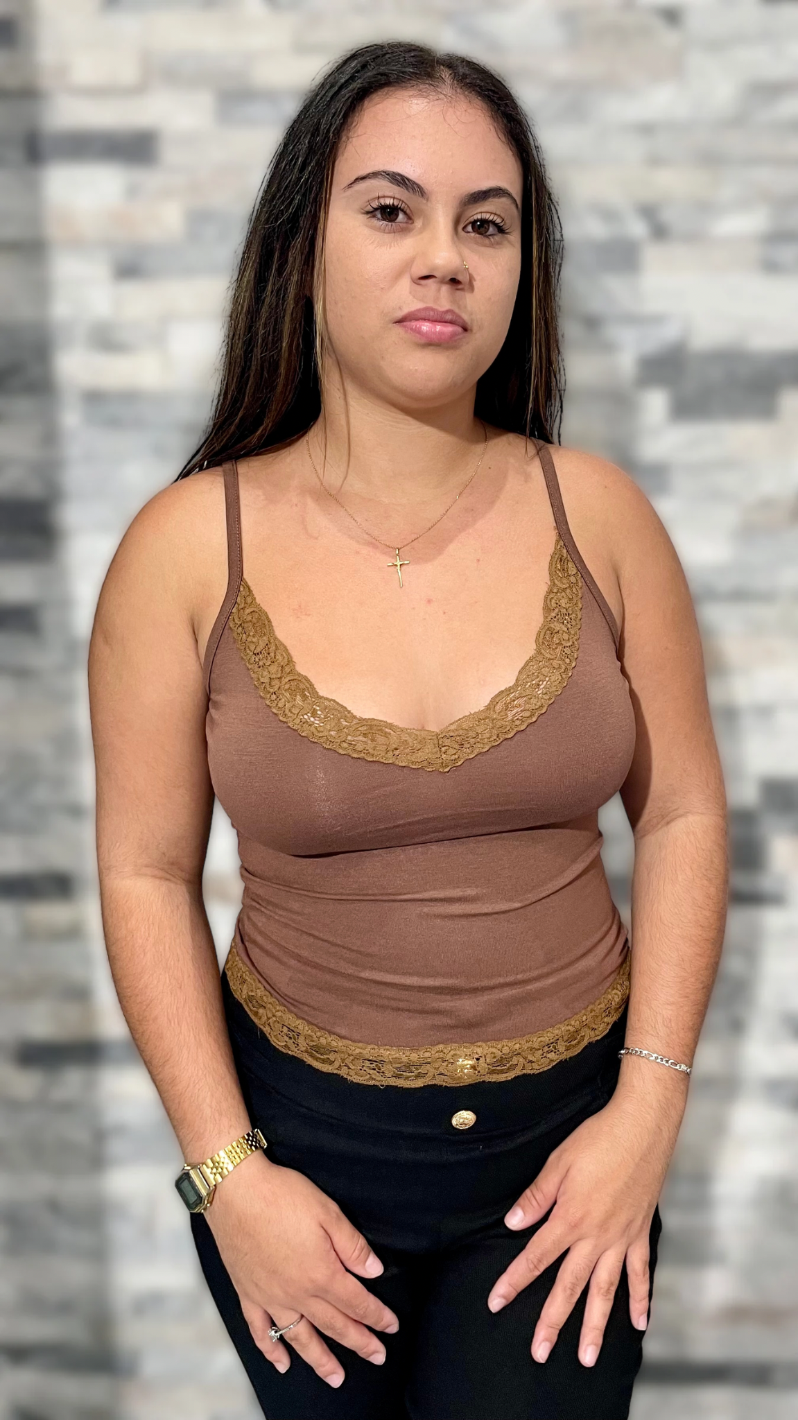 Top à dentelle